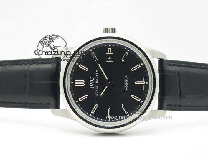 MIROTIME 0507 Ingeniuer St.Laurens SS Black Dial MKF 1:1 V2 Best Edition On Black Leather Strap A Functional 7351